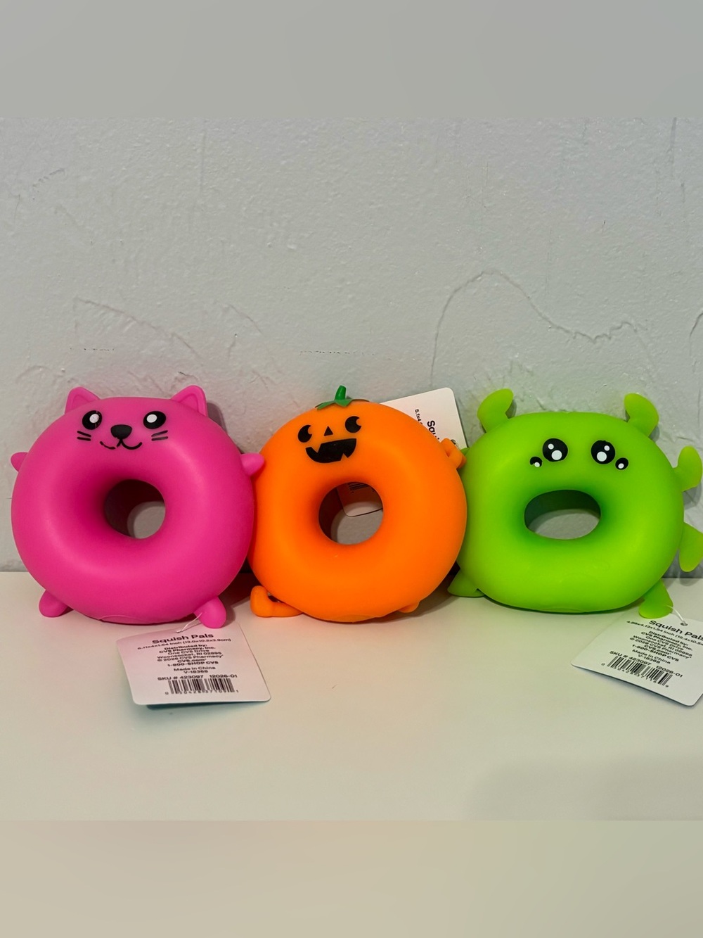 2026 Halloween JoyWard CVS Squishy Pal Squishy Rings - Bundle Of 3